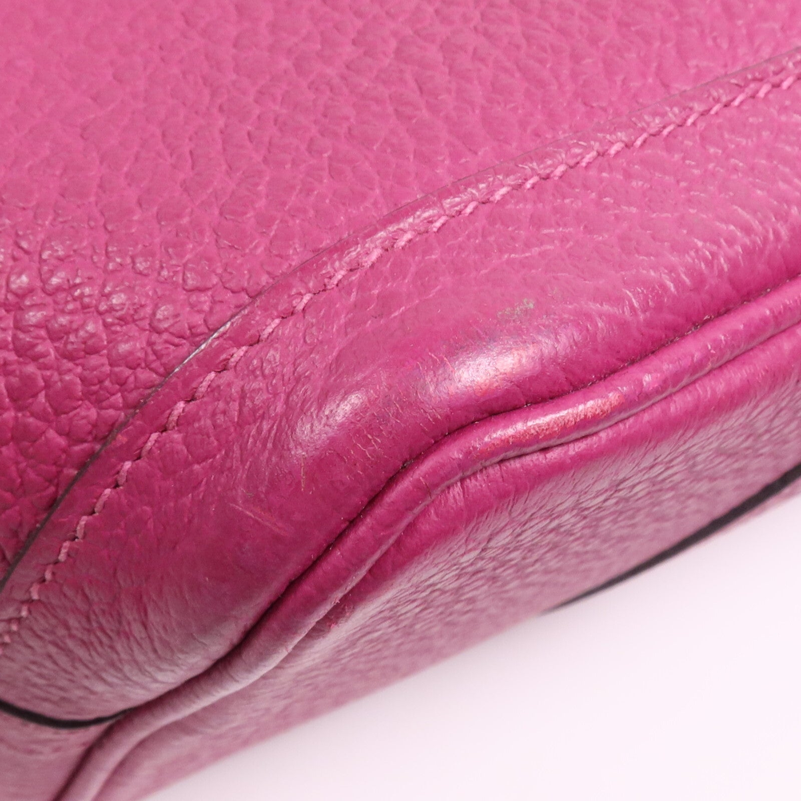 HERMES Negonda皮革Garden Party TPM銀扣手挽袋Magnolia