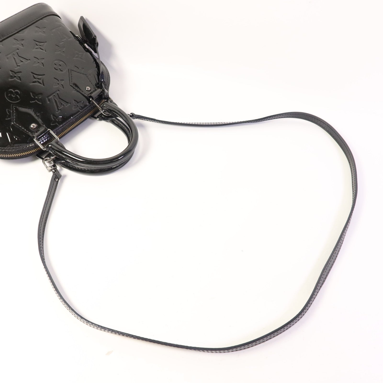 LOUIS VUITTON Vernis Alma BB銀扣手挽肩背兩用袋