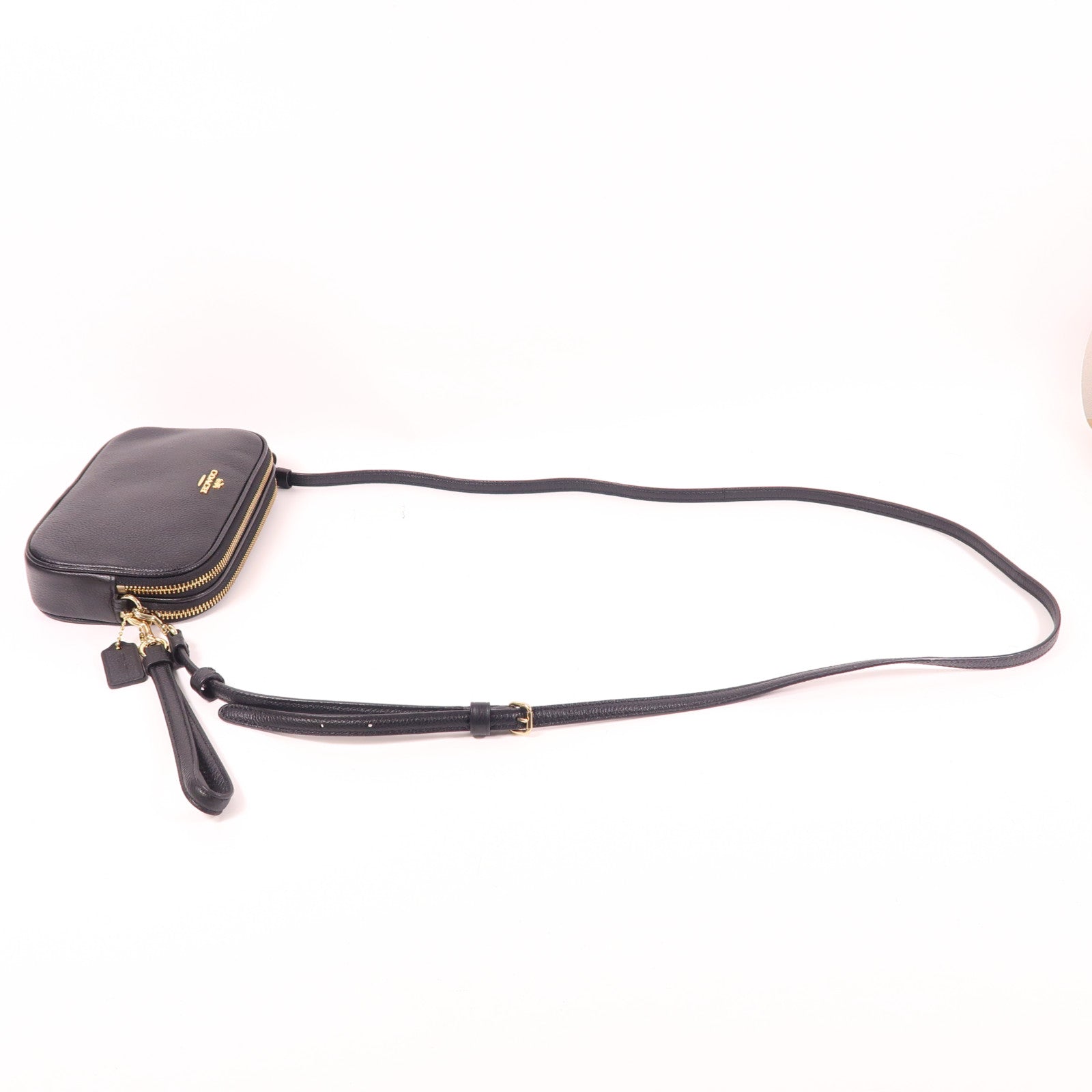 COACH 牛皮皮革2 Way Shoulder金扣手挽肩背兩用袋