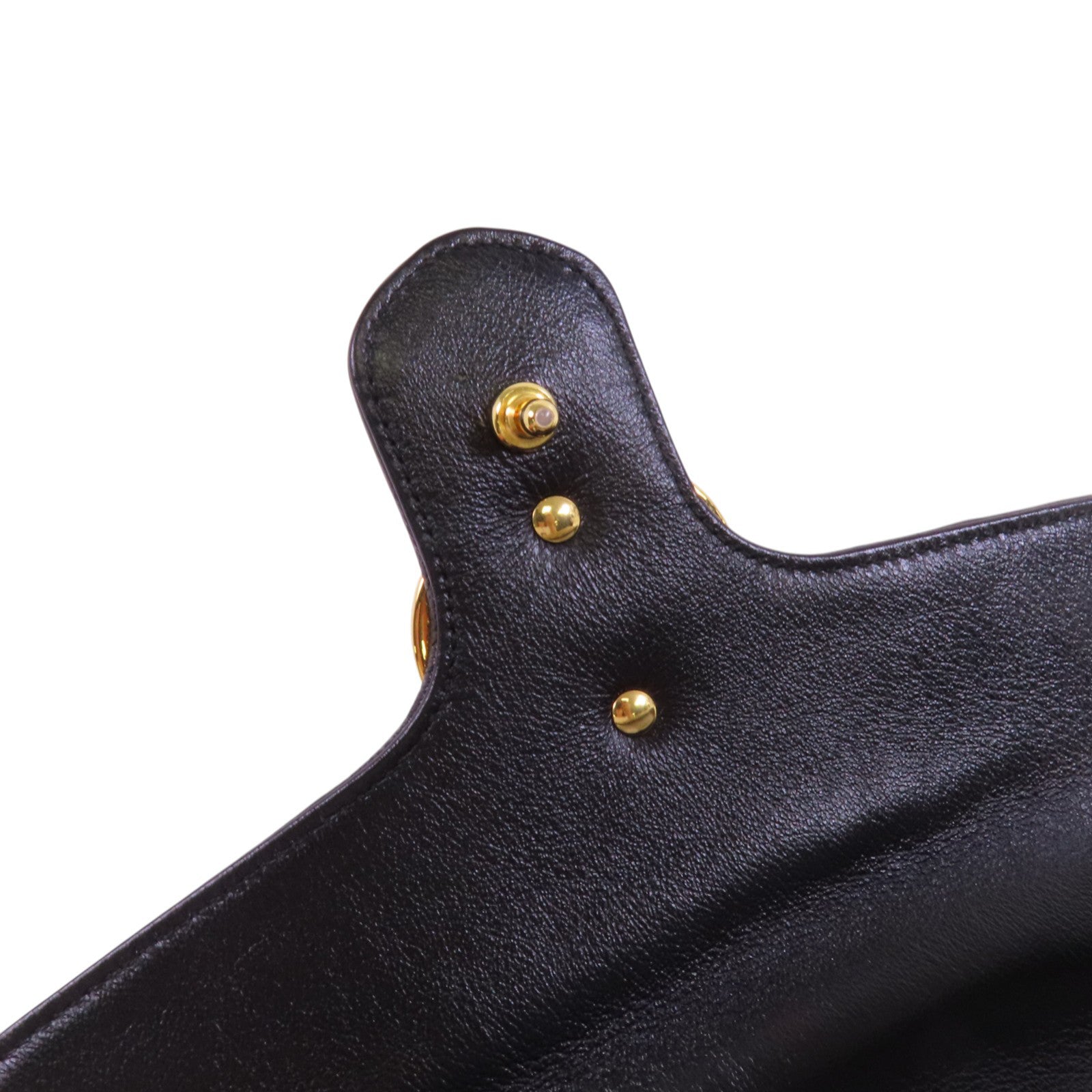 GUCCI GG帆布GG Marmont Quilted Small Shoulder金扣鏈帶肩背袋