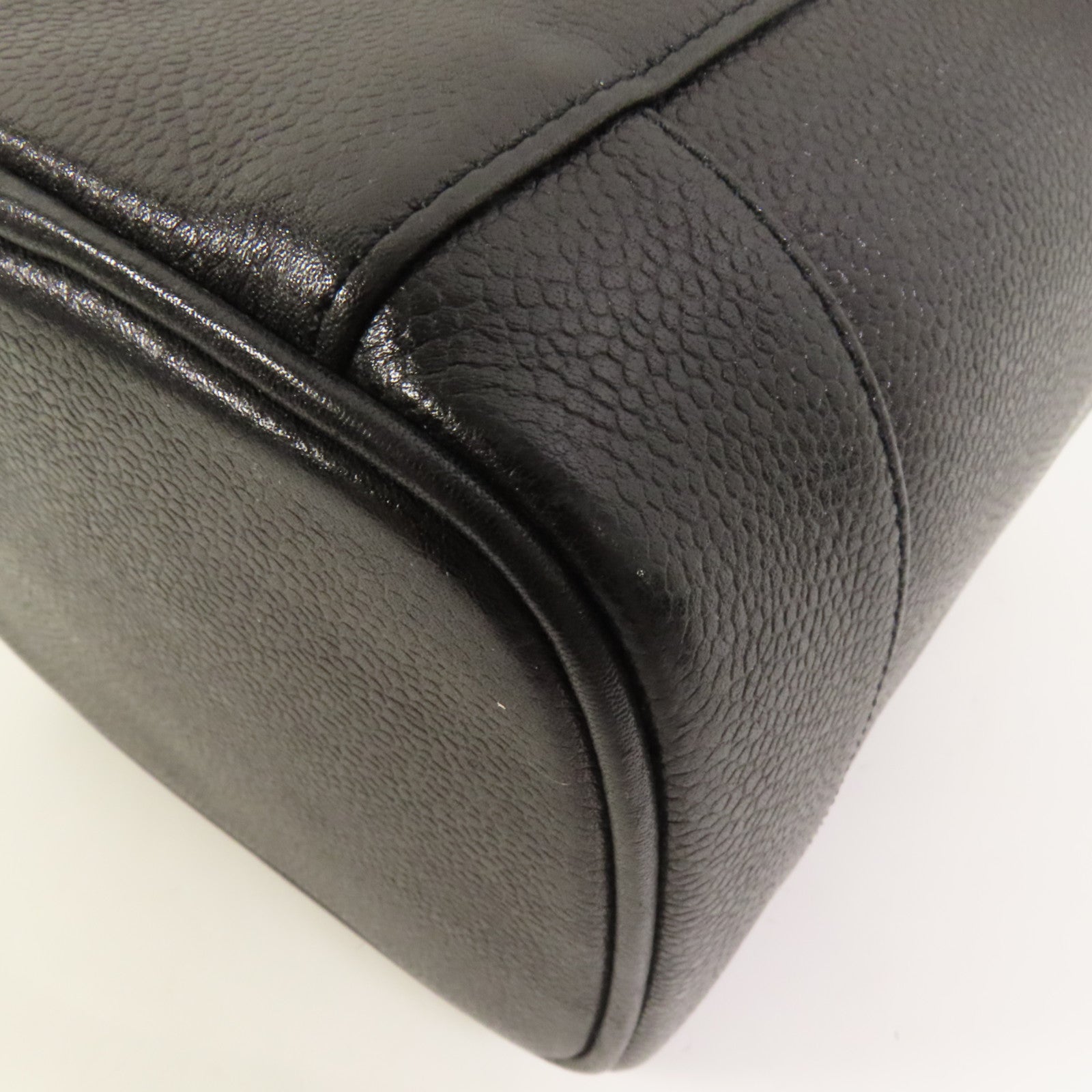 CHANEL 牛皮皮革Vintage Vanity Case金扣手挽袋