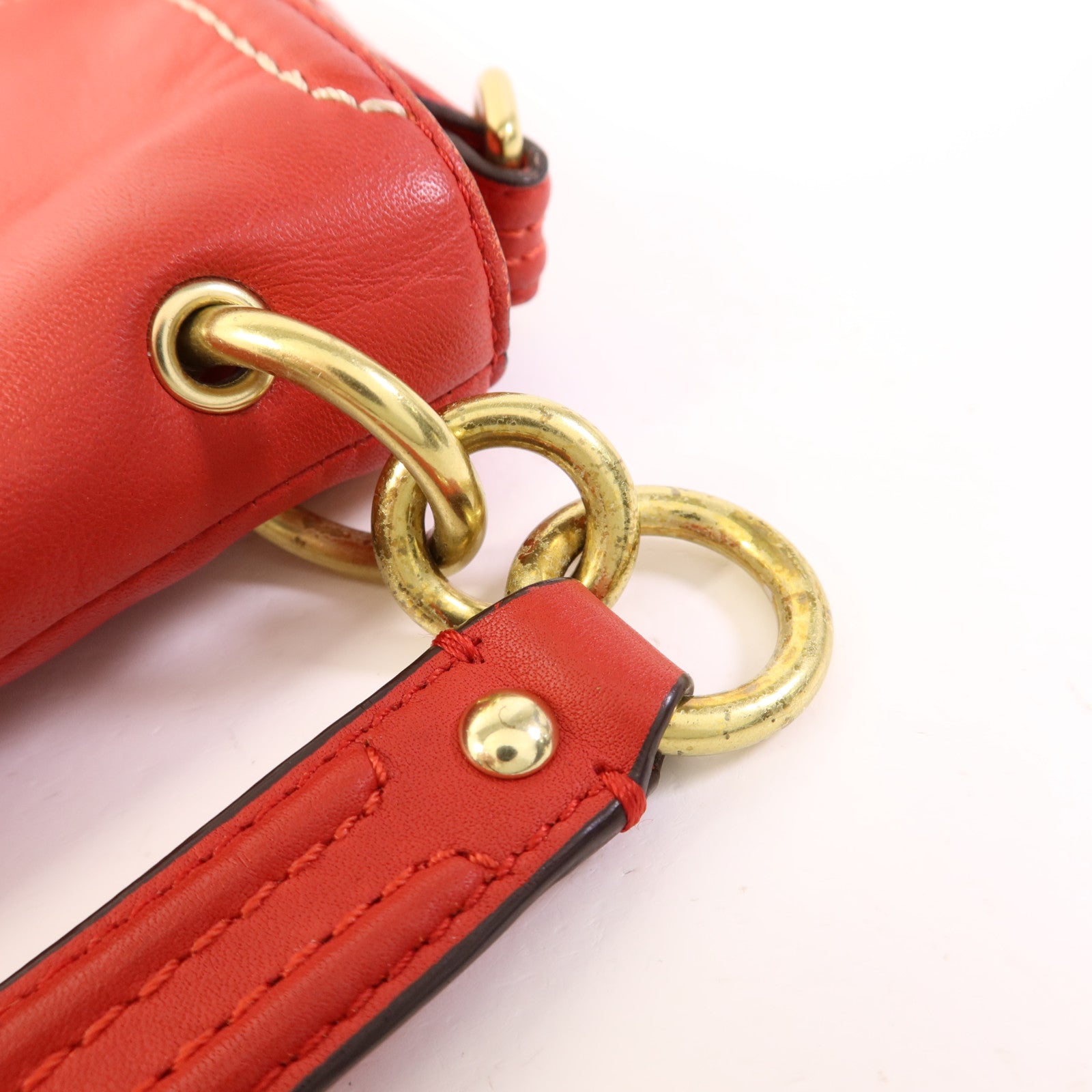 COACH 牛皮皮革2 Way Shoulder金扣手挽肩背兩用袋