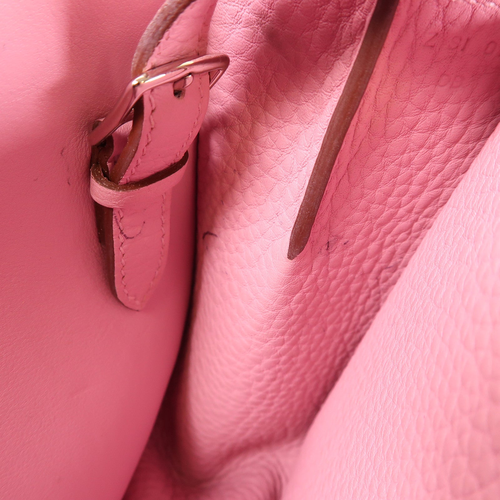 HERMES Togo皮革Halzan 25手挽肩背兩用袋X9 Mauve Sylvestre