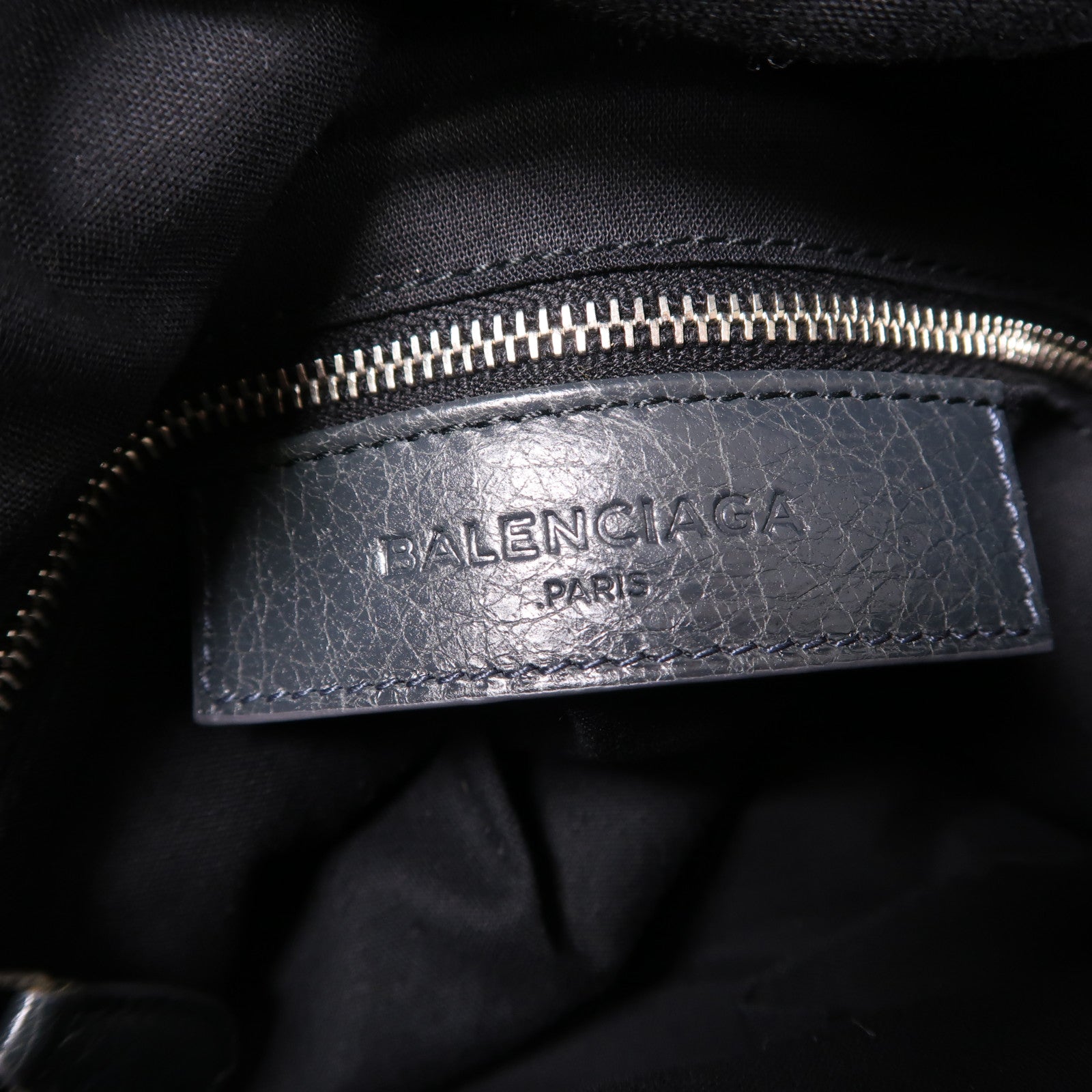 BALENCIAGA 牛皮皮革2 Way Shoulder銀扣手挽肩背兩用袋