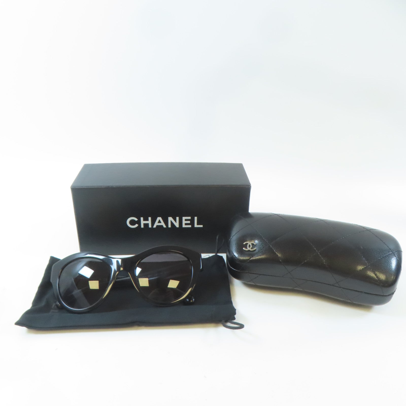 CHANEL PVC Sunglasses太陽眼鏡黑色