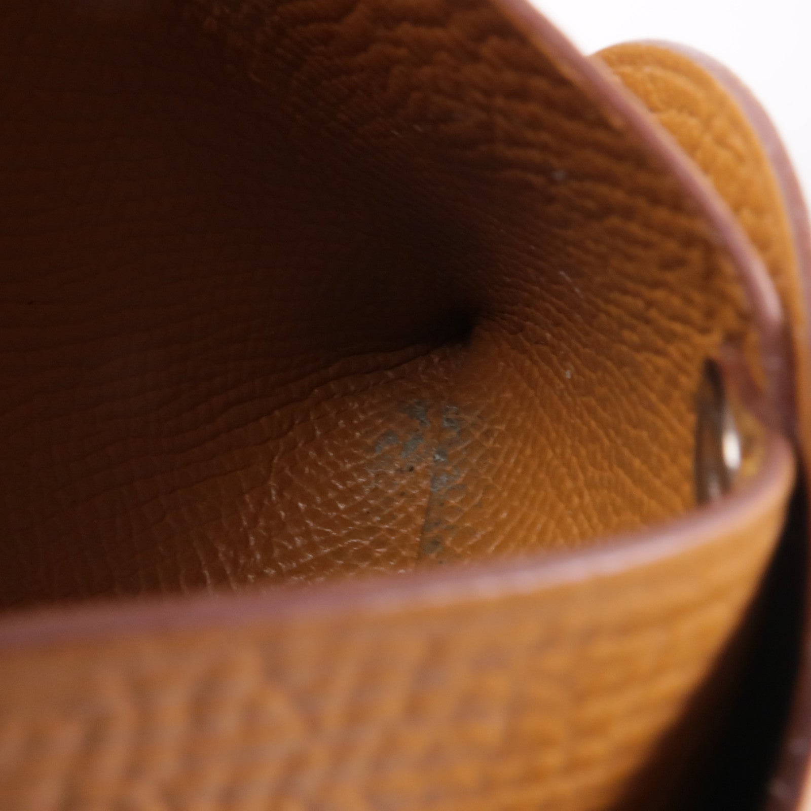 HERMES PHW Bastia Coin Purse Veau Epsom Leather Gold Brown