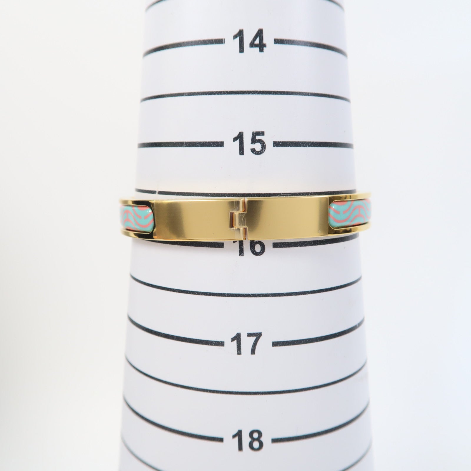 HERMES 金屬Mini Clic Chaine D'Ancre Bracelet金扣手鐲藍色/粉紅色/金色