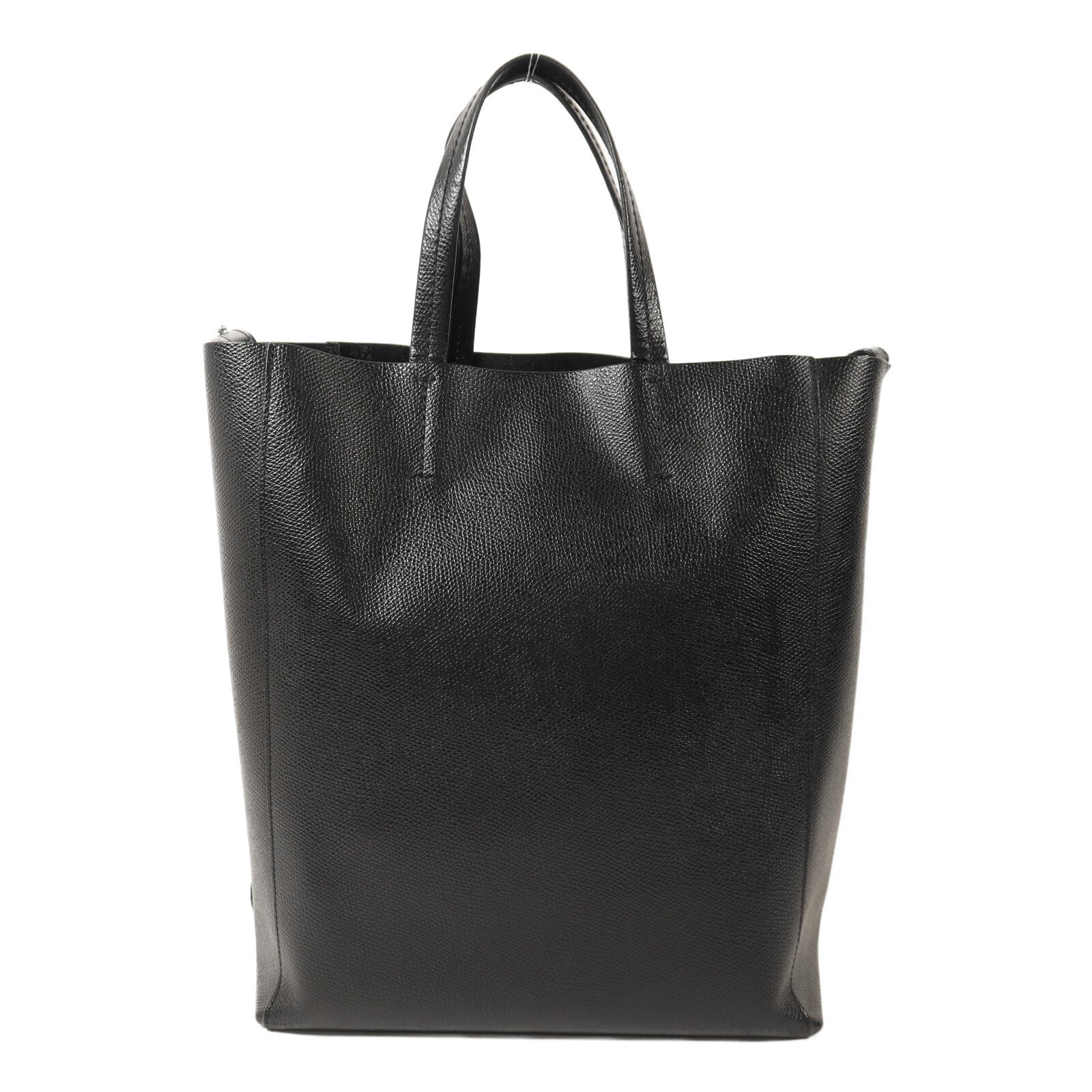 CELINE 牛皮皮革Vertical Cabas Small銀扣手挽肩背兩用袋