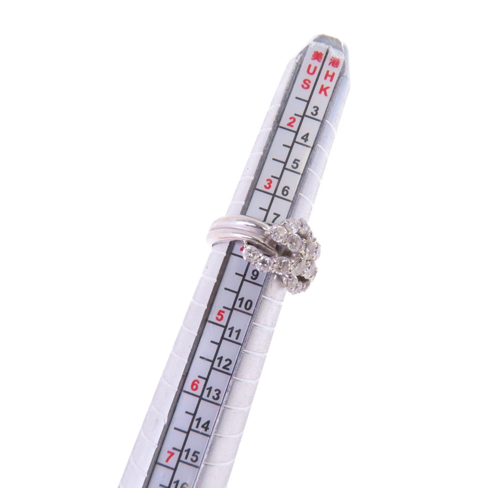 JEWELRY (PRICE DOWN) Diamond Ring US#3.75 18K White Gold