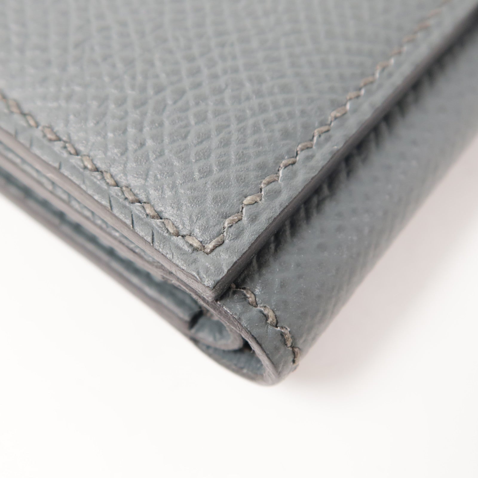 HERMES Epsom皮革Bearn Compact金扣錢包