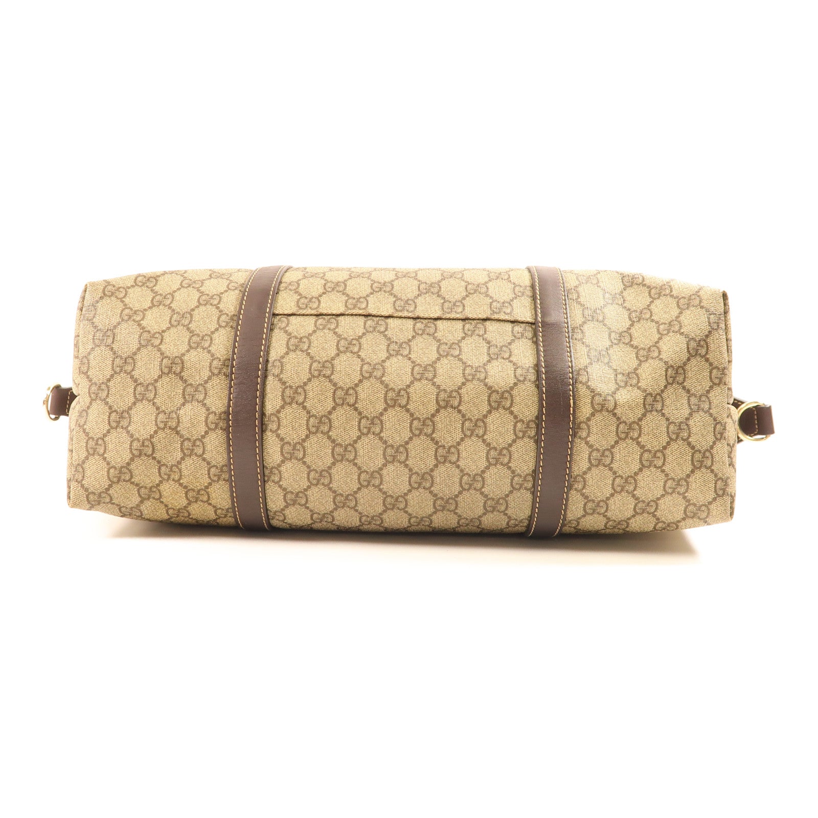 GUCCI GG GHW Tote Bag 2 Way Shoulder Bag Handbag 246895 Coated Canvas Brown