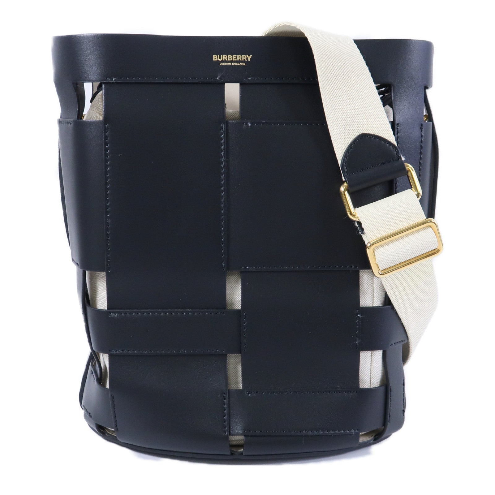 BURBERRY 牛皮皮革Foster Bucket Bag肩背袋