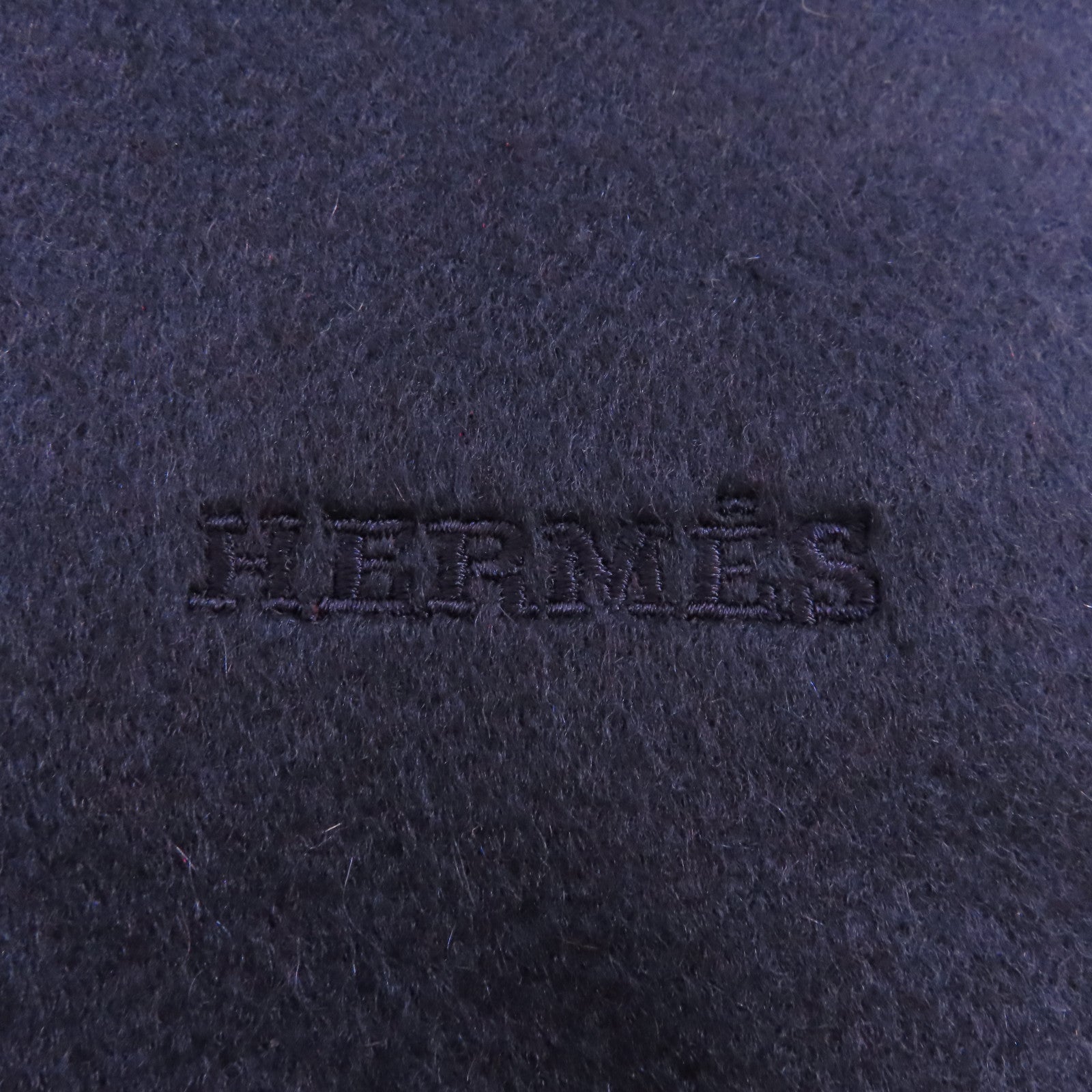 HERMES Cashmere Scarf圍巾深藍色/酒紅色