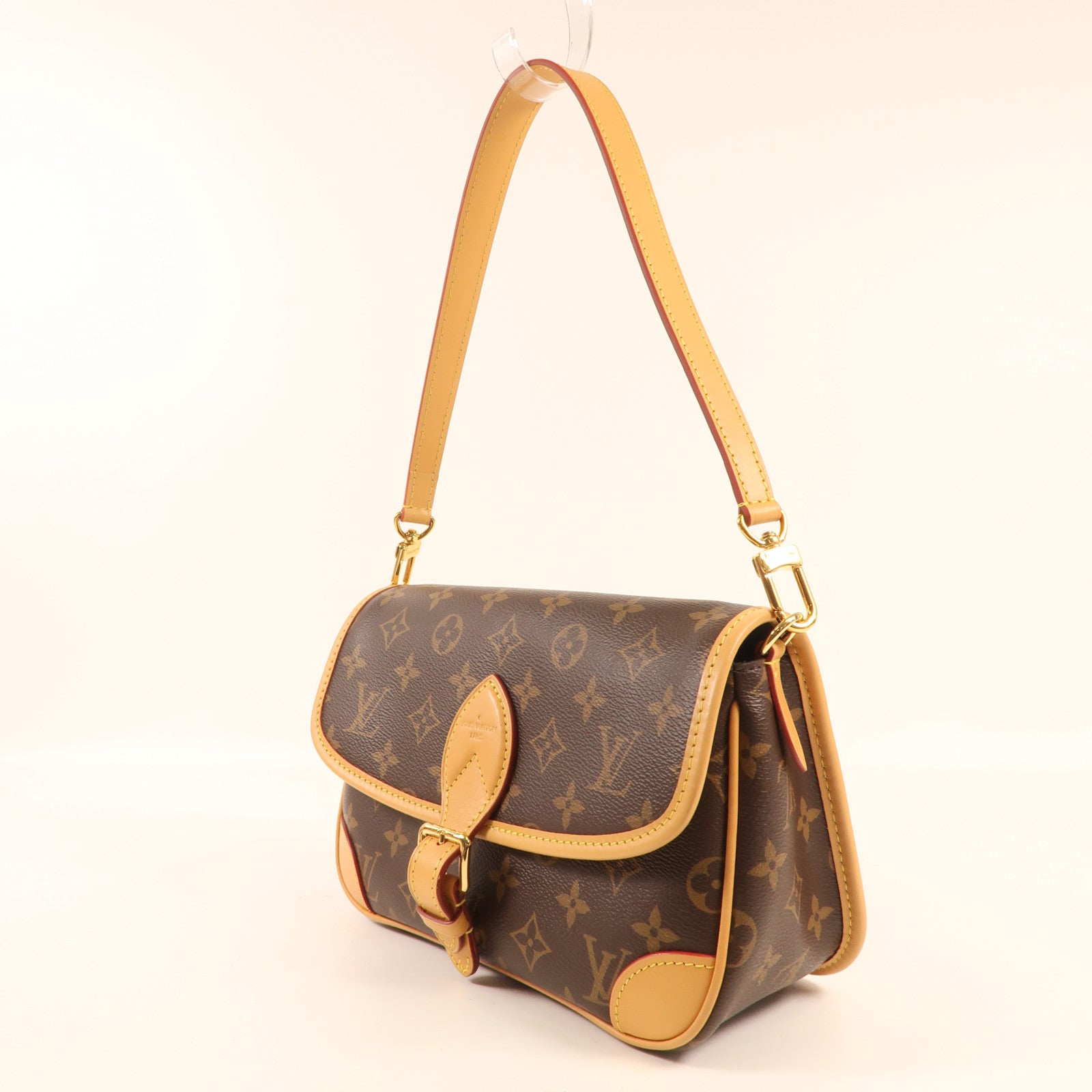 LOUIS VUITTON Monogram Diane金扣手挽肩背兩用袋