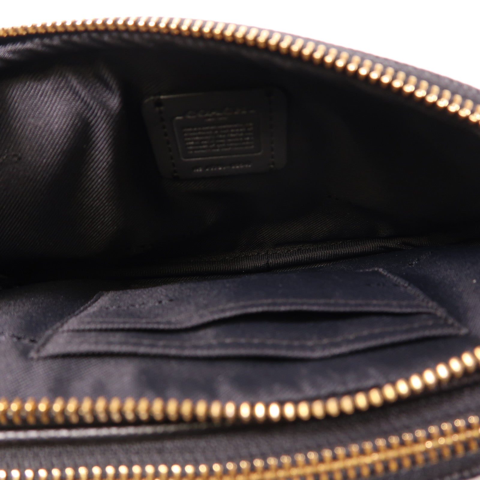 COACH 牛皮皮革2 Way Shoulder金扣手挽肩背兩用袋