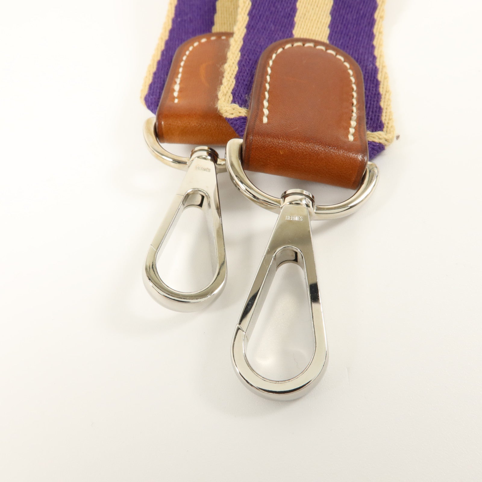HERMES Felt/Barenia皮革Evelyne PM肩背袋Fauve/Iris