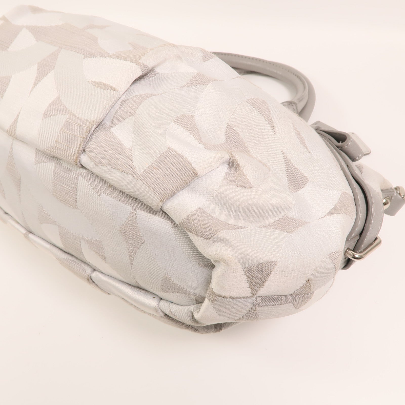 COACH 帆布2 Way Shoulder銀扣手挽肩背兩用袋