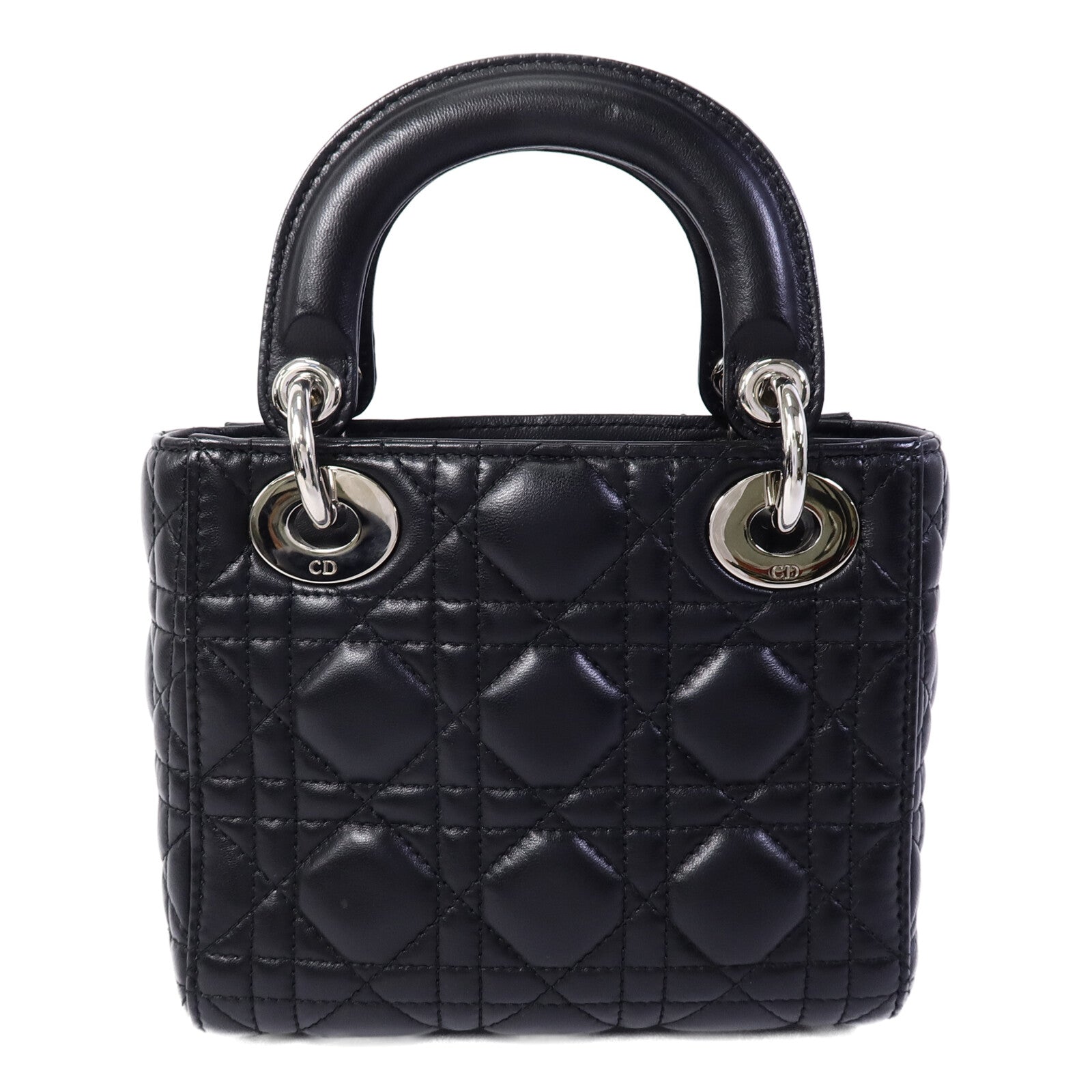 Dior 羊皮皮革Lady Dior Mini手挽肩背兩用袋