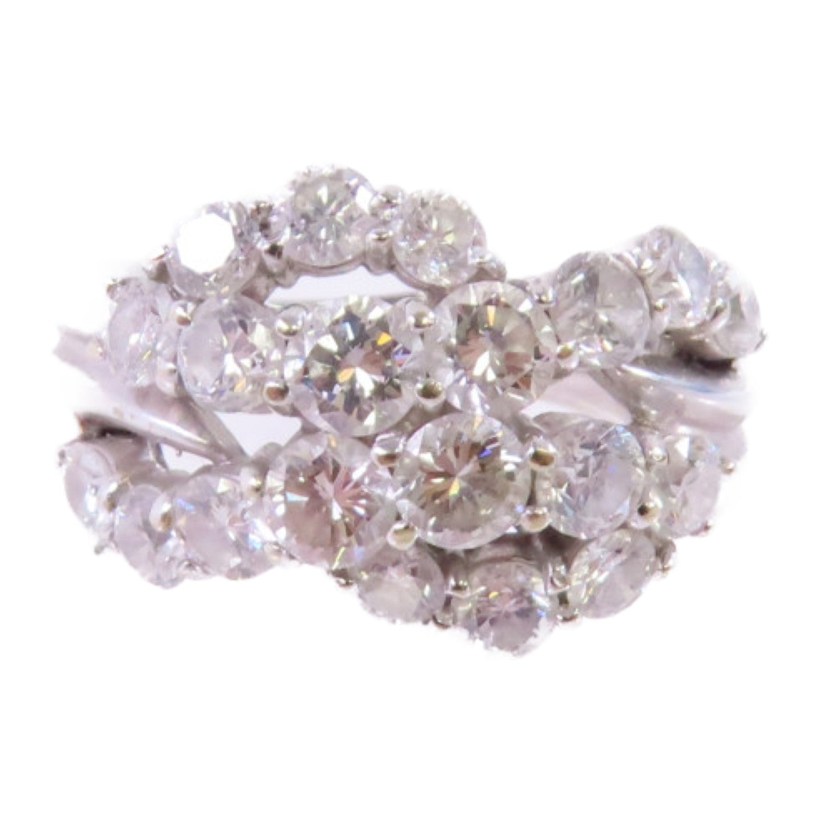 JEWELRY (PRICE DOWN) Diamond Ring US#3.75 18K White Gold