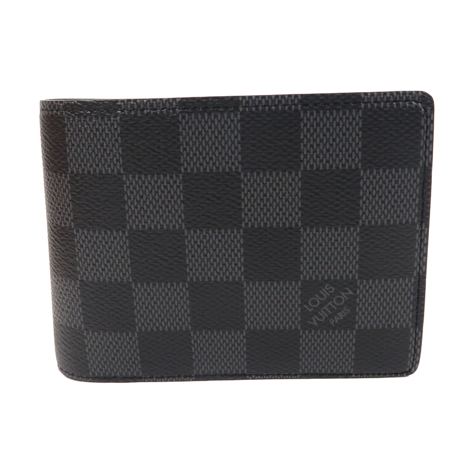 LOUIS VUITTON Damier Graphite Multiple Wallet折疊錢包黑色