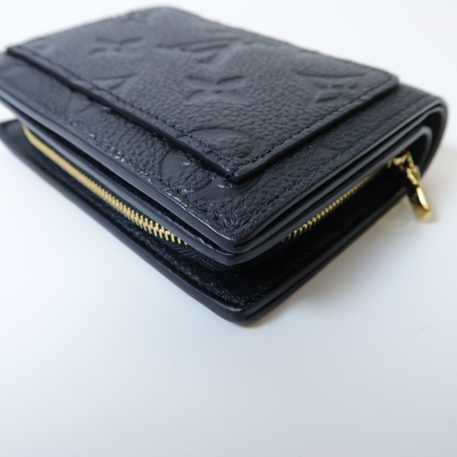 LOUIS VUITTON Monogram Empreinte Cléa Wallet金扣錢包黑色