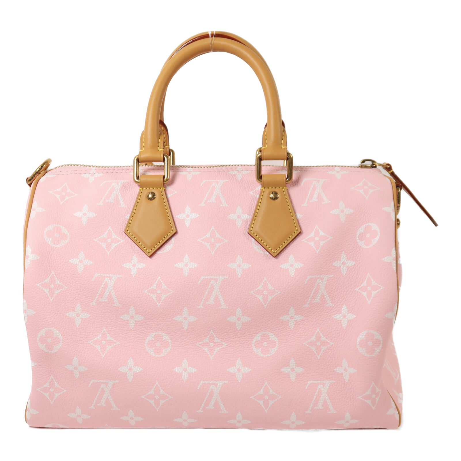 LOUIS VUITTON 牛皮皮革Speedy P9 Bandouliere金扣手挽肩背兩用袋