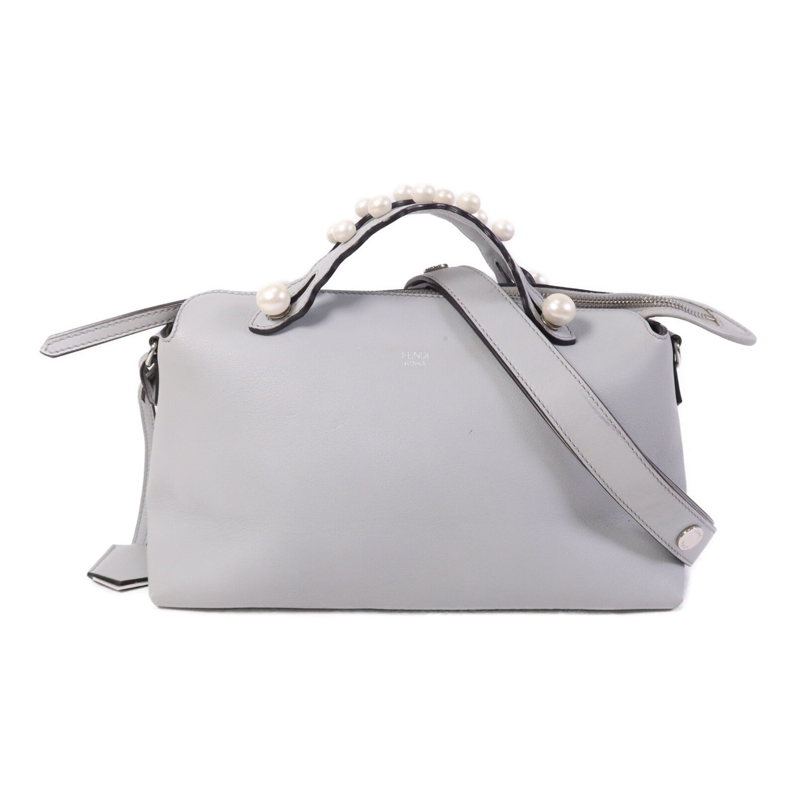 FENDI 牛皮皮革By The Way銀扣手挽肩背兩用袋