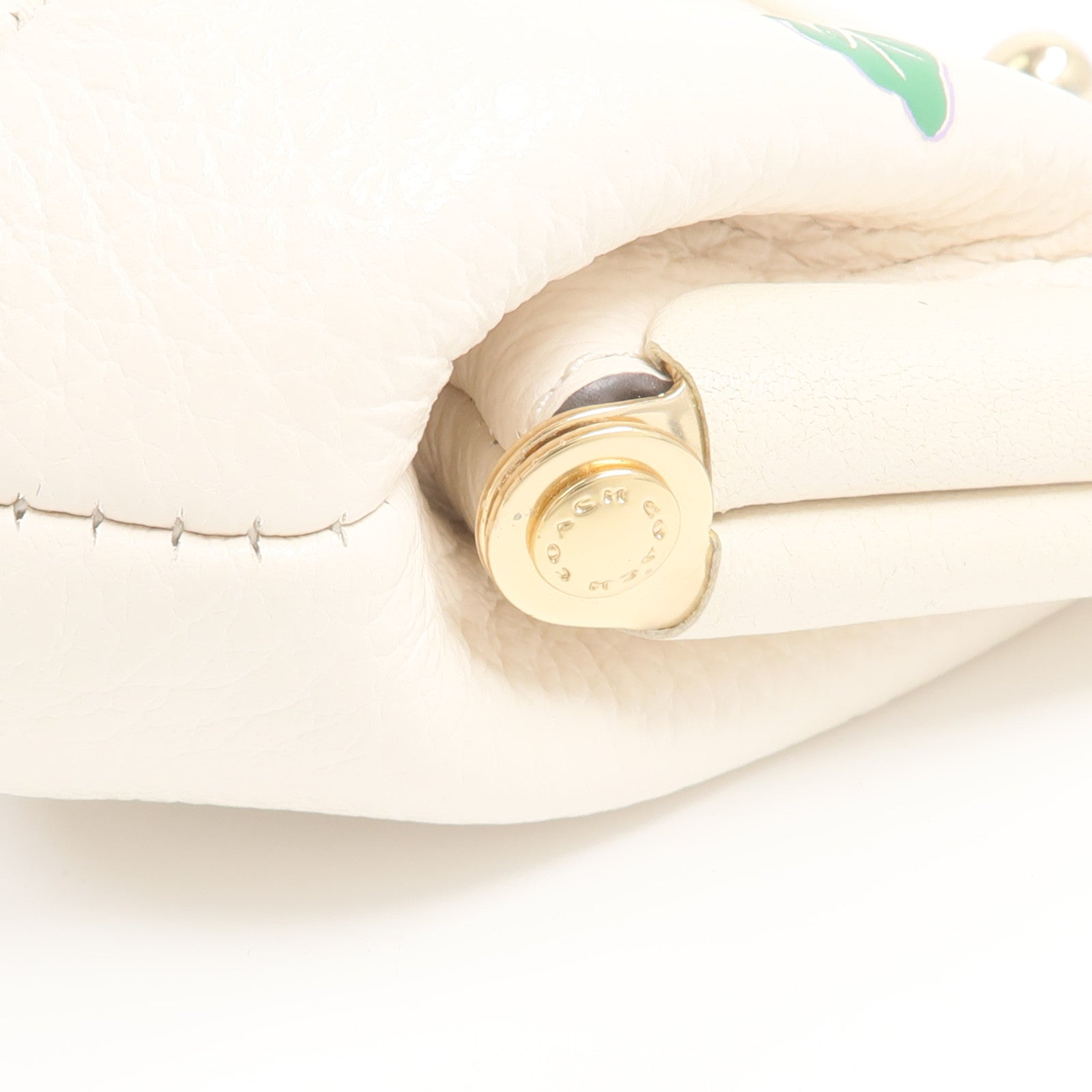 COACH Refined Pebble皮革Kisslock Coin Purse零錢包