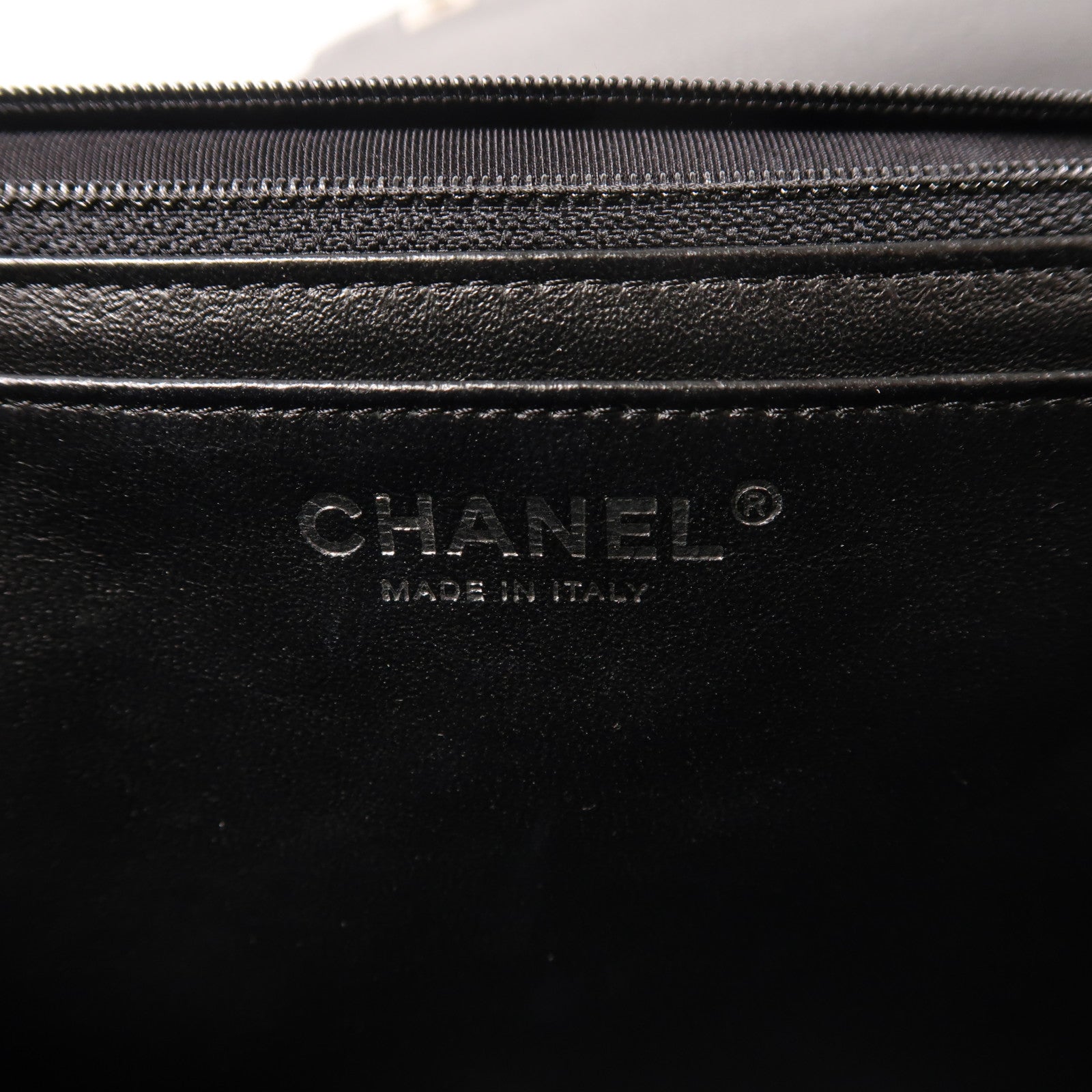CHANEL 牛皮皮革Large Classic銀扣鏈帶肩背袋