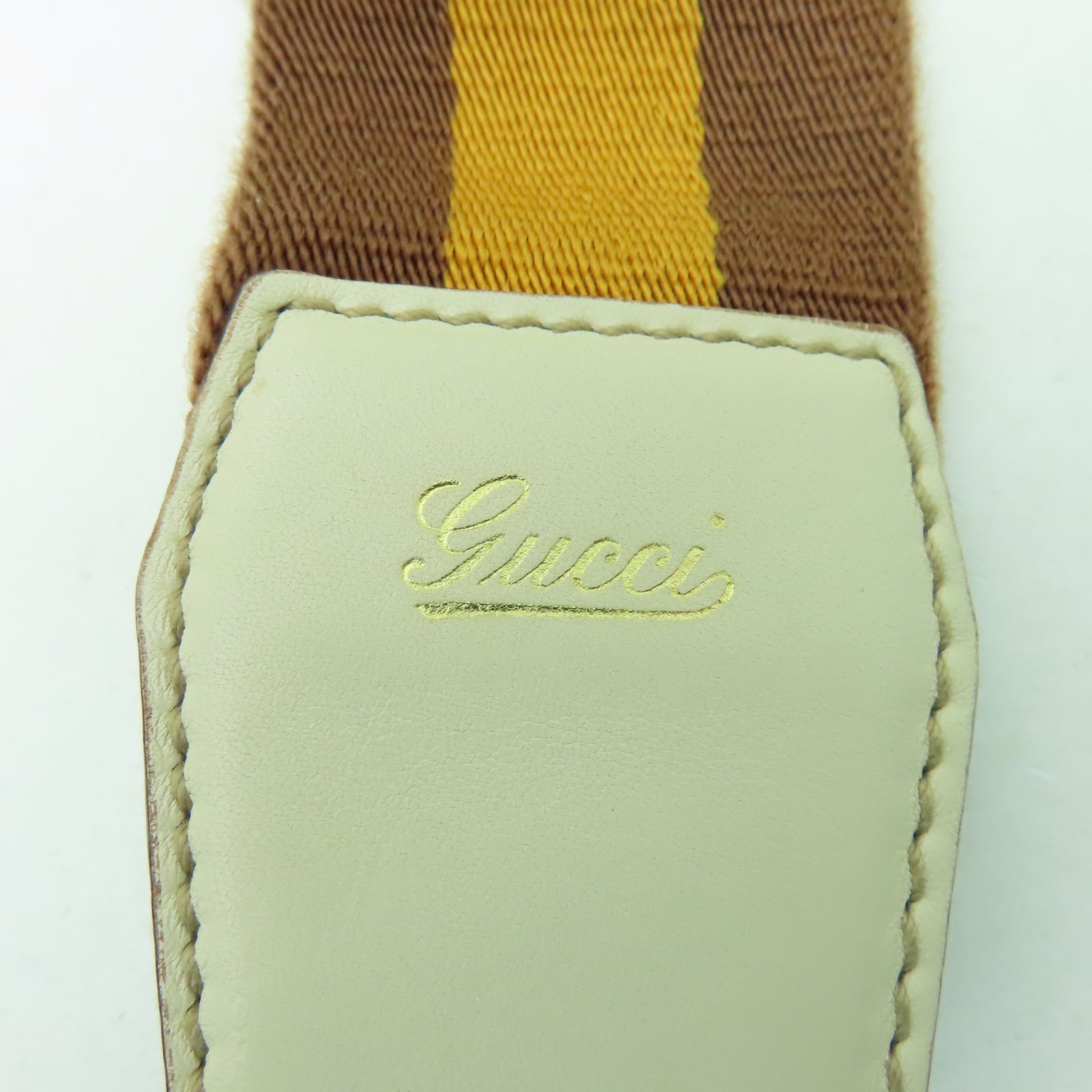 GUCCI 【激減優惠】牛皮皮革Shoulder Bag金扣肩背袋米色