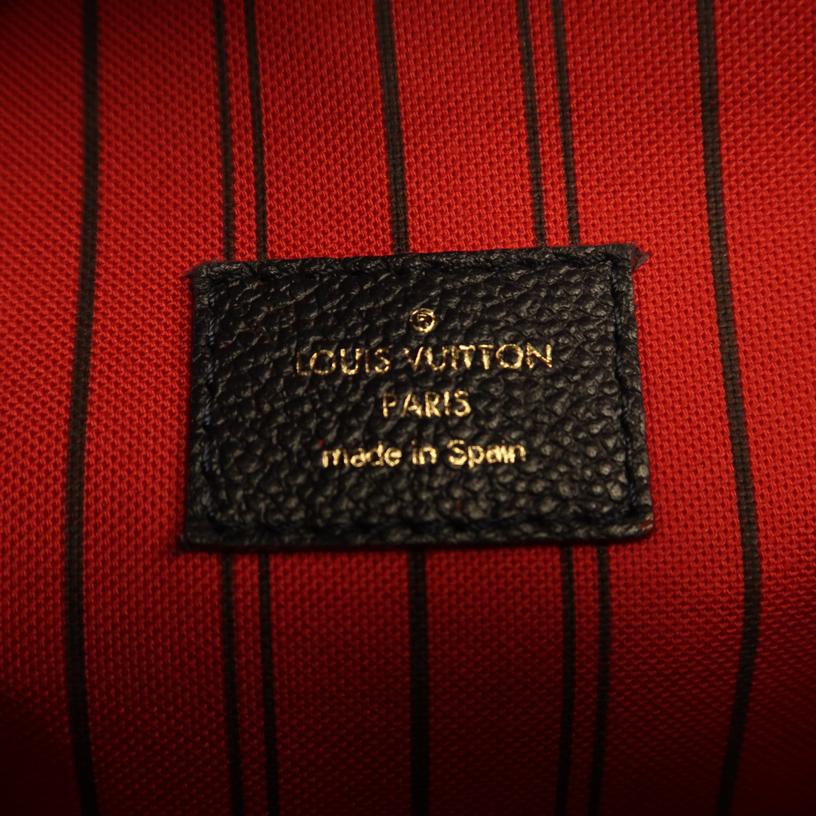 LOUIS VUITTON Monogram Empreinte Pochette Metis金扣手挽肩背兩用袋深藍色