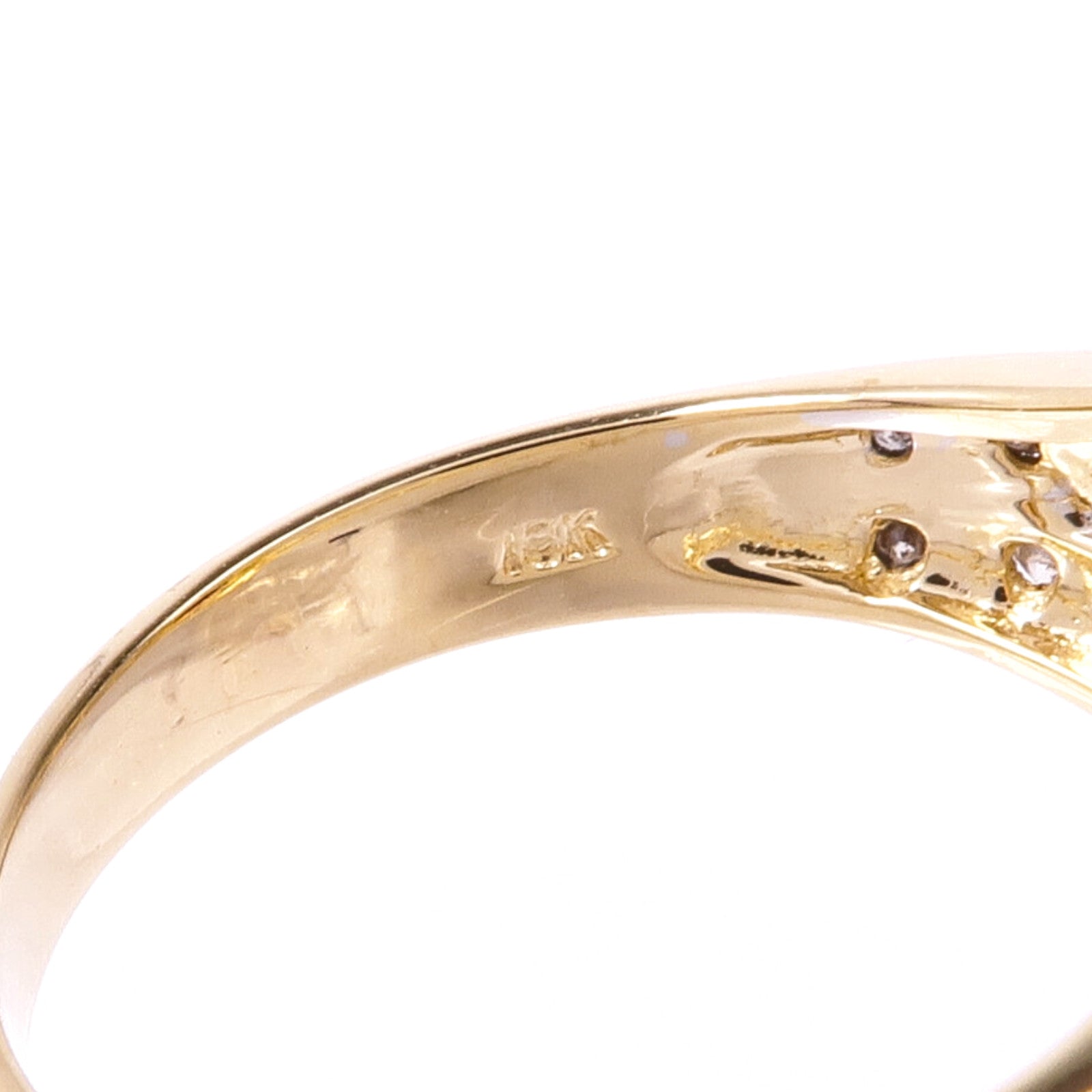 JEWELRY 18K黃金Ruby Diamond Ring紅寶石/鑽石戒指US#6