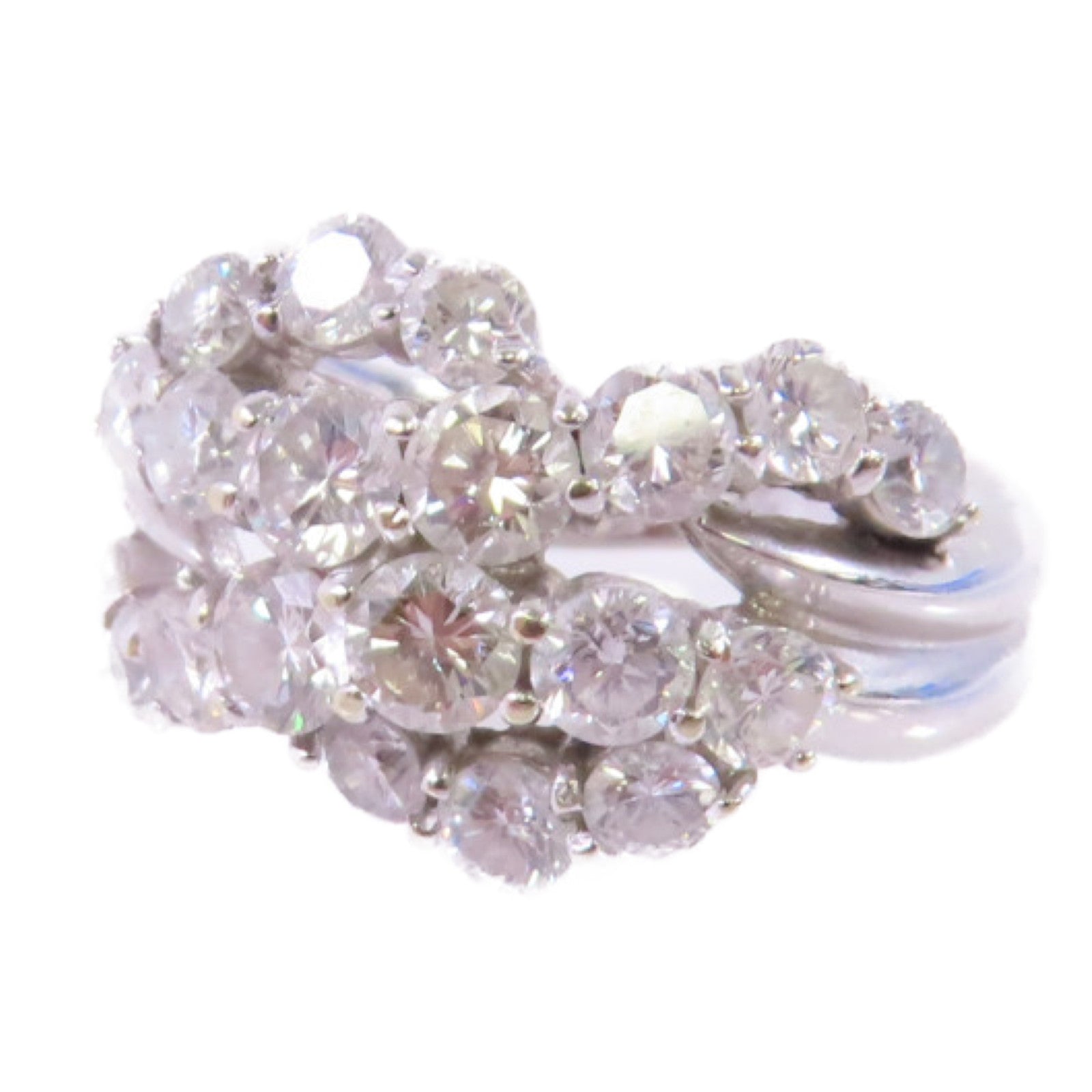 JEWELRY (PRICE DOWN) Diamond Ring US#3.75 18K White Gold