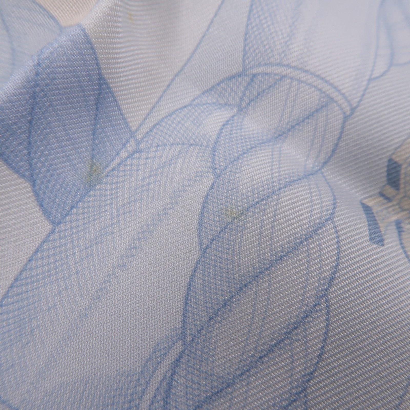 HERMES  Scarf Scarves 40x40cm Silk Light Blue White