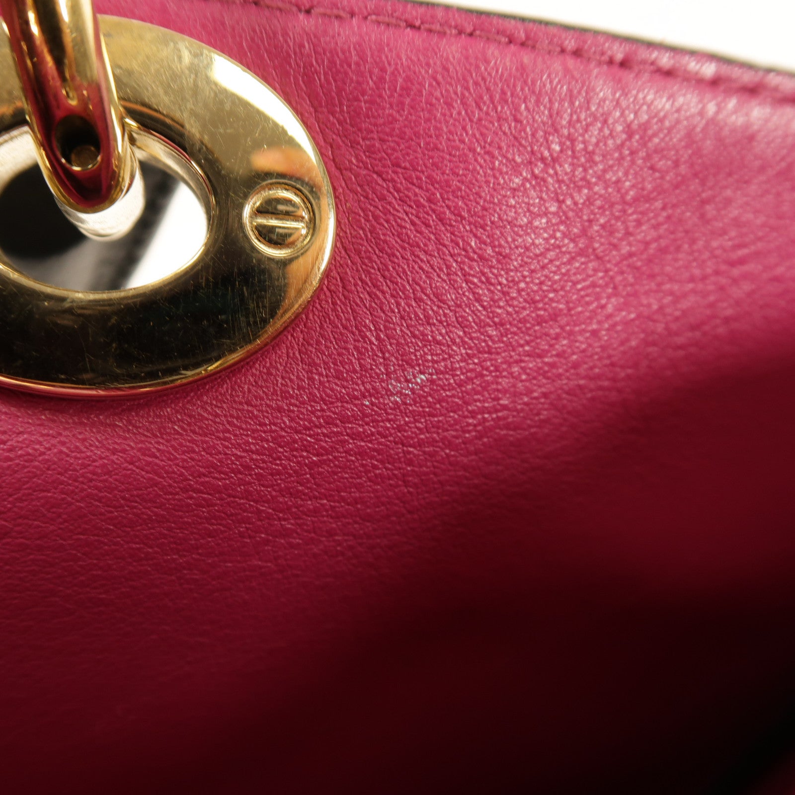 Dior 【激減優惠】牛皮皮革Diorissimo金扣手挽肩背兩用袋