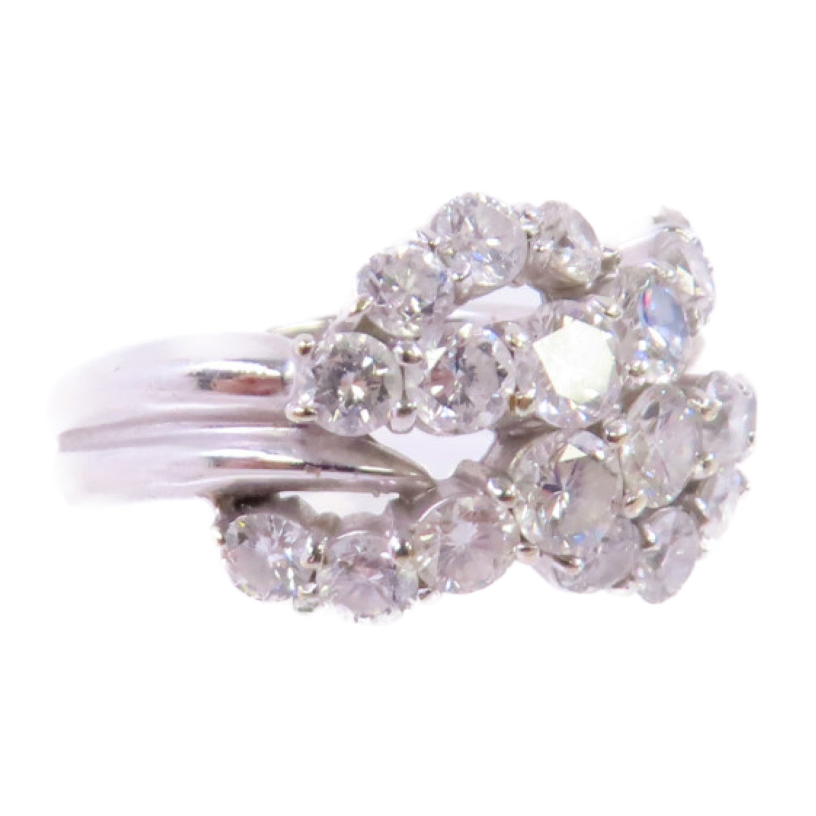JEWELRY (PRICE DOWN) Diamond Ring US#3.75 18K White Gold