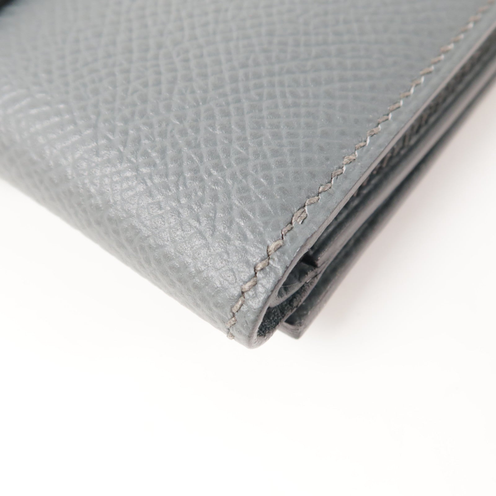 HERMES Epsom皮革Bearn Compact金扣錢包