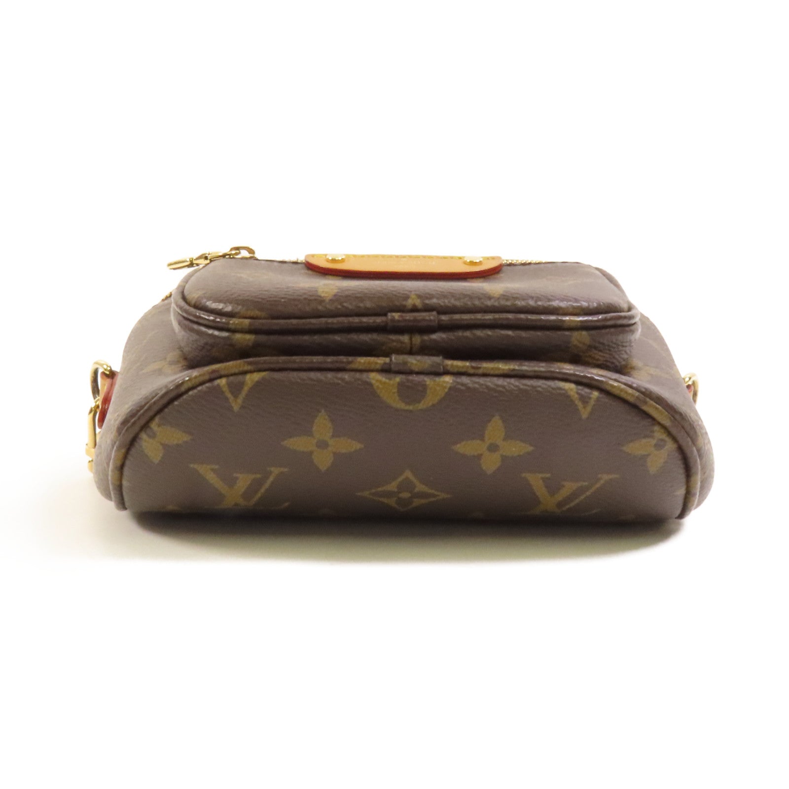 LOUIS VUITTON Monogram Mini Bumbag金扣手挽肩背兩用袋棕色