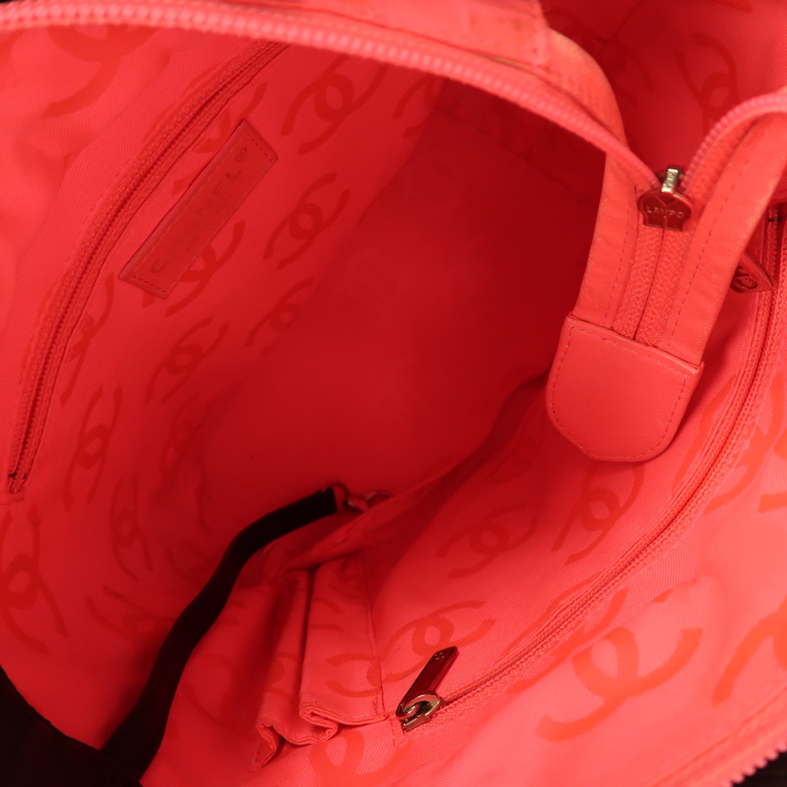 CHANEL 牛皮皮革Cambon Line Tote Bag銀扣手挽袋