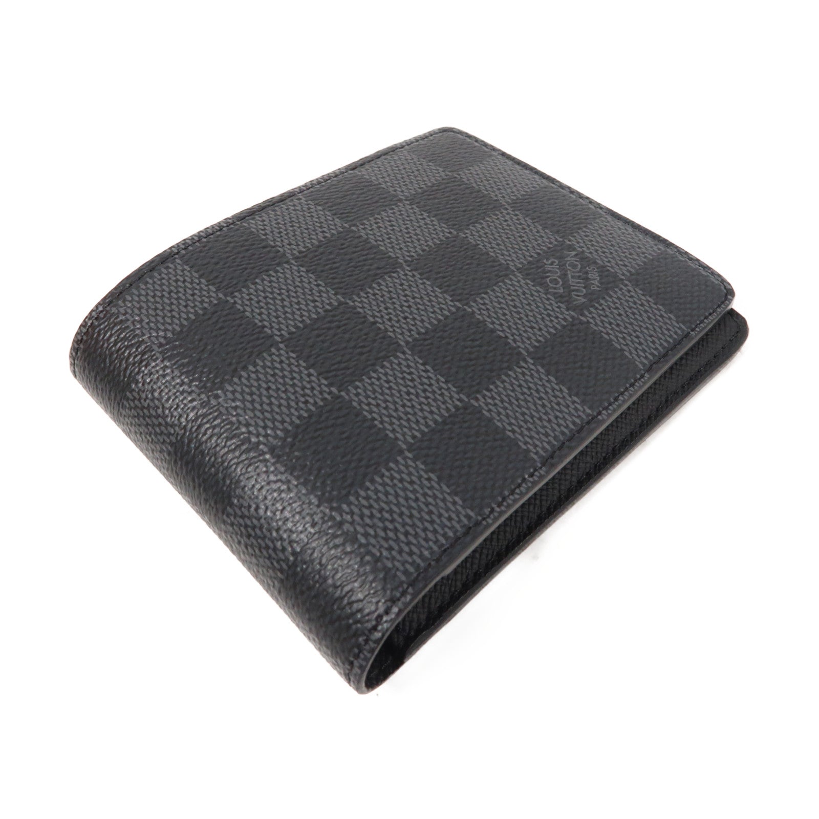 LOUIS VUITTON Damier Graphite Multiple Wallet折疊錢包黑色