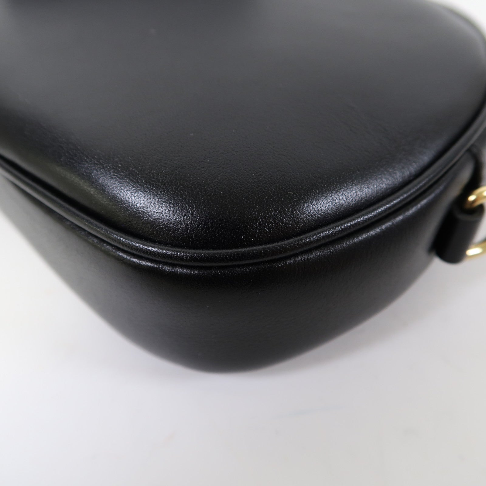 CELINE 【激減優惠】牛皮皮革C Charm金扣肩背袋黑色