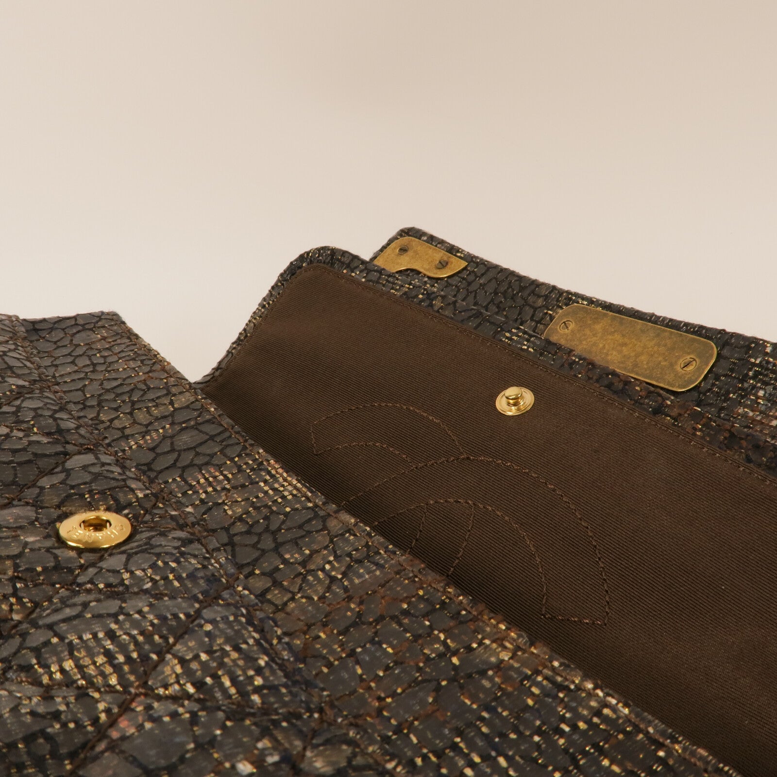 CHANEL Tweed Shanghai Icons Flap Bag鏈帶肩背袋