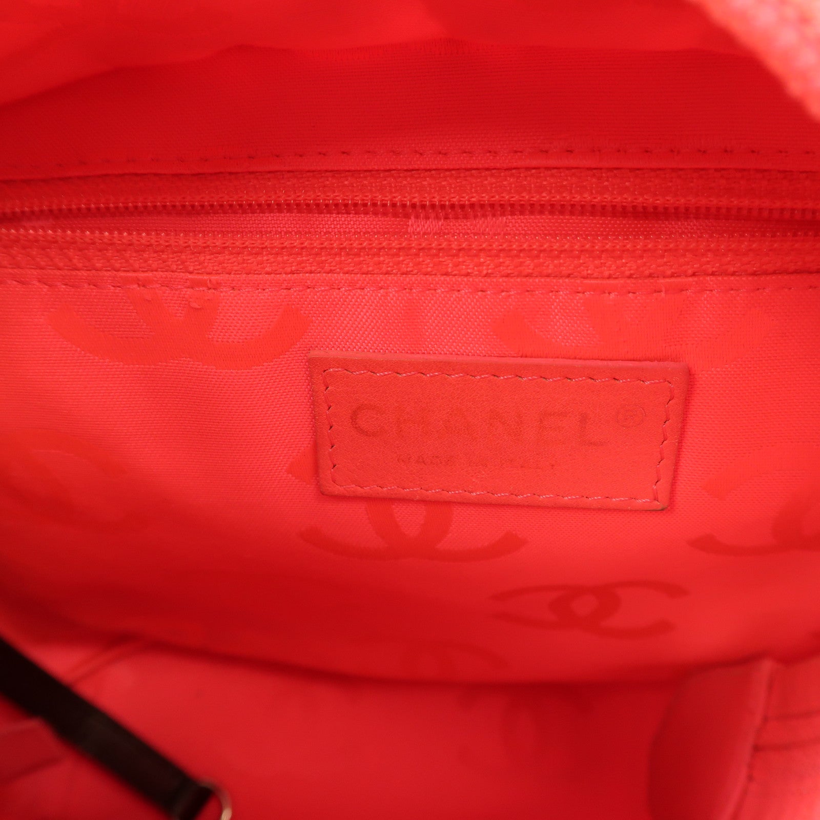 CHANEL 牛皮皮革Cambon Line Tote Bag銀扣手挽袋