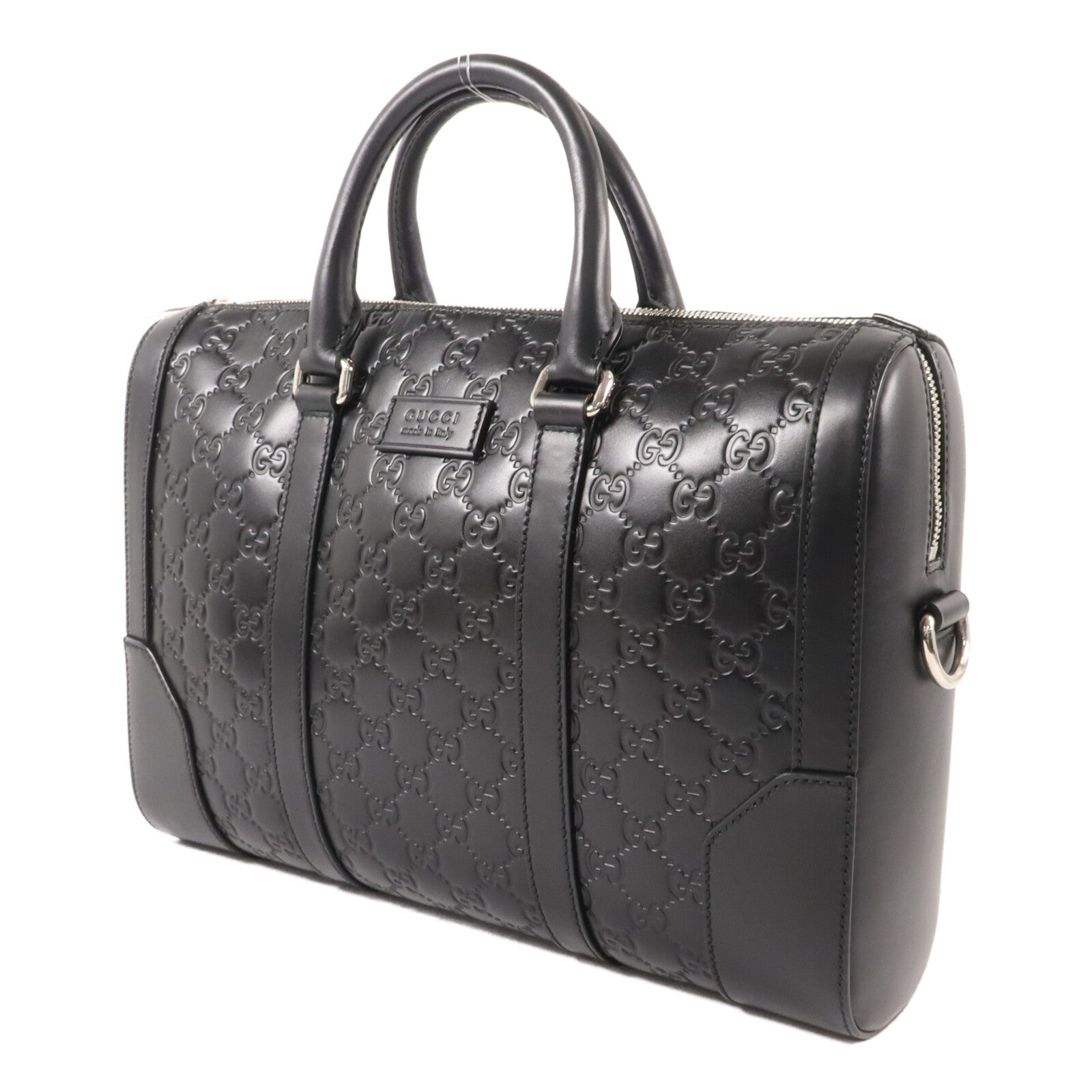 GUCCI 牛皮皮革Guccisima Business Bag手挽肩背兩用袋