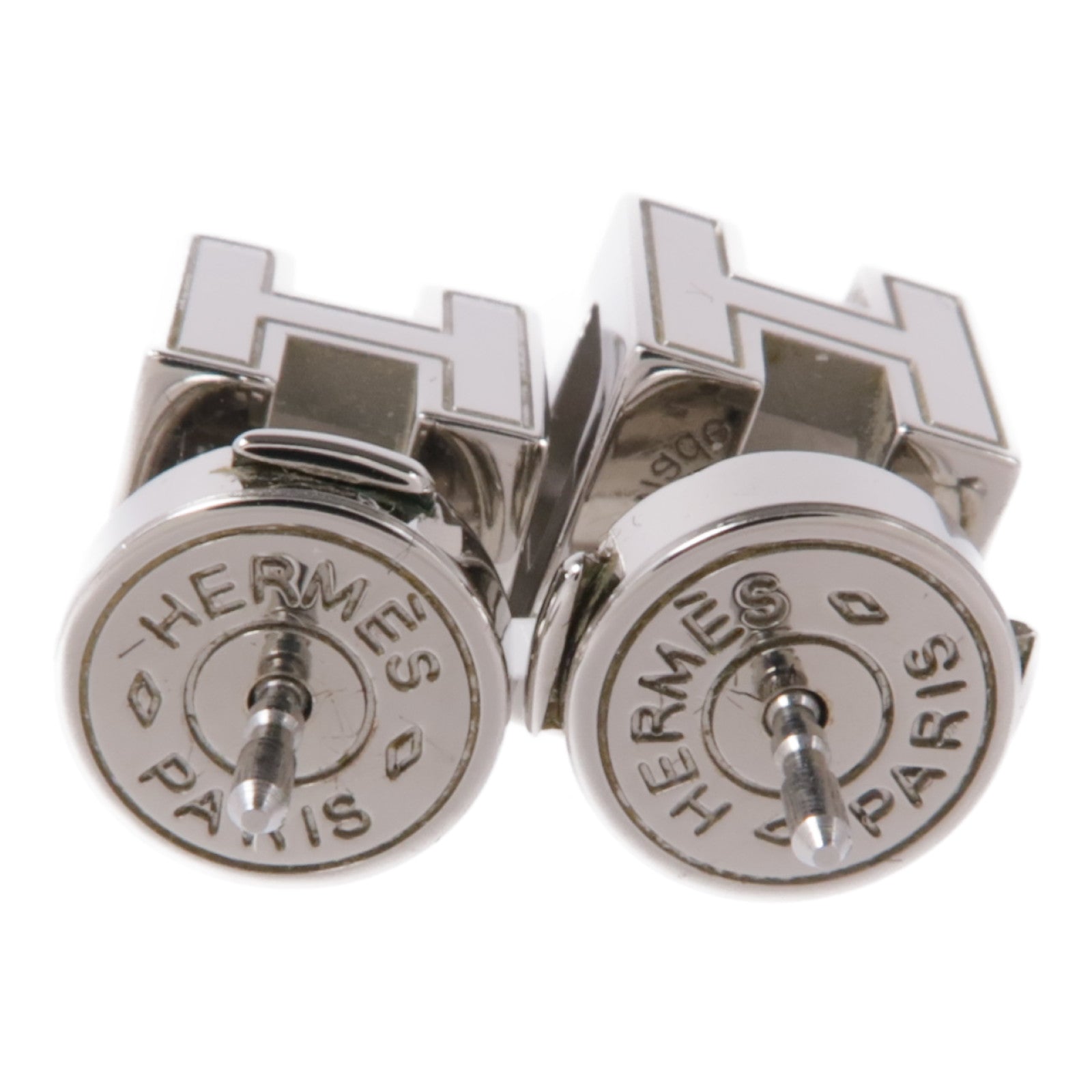 HERMES 金屬Cage d'H Earrings耳環