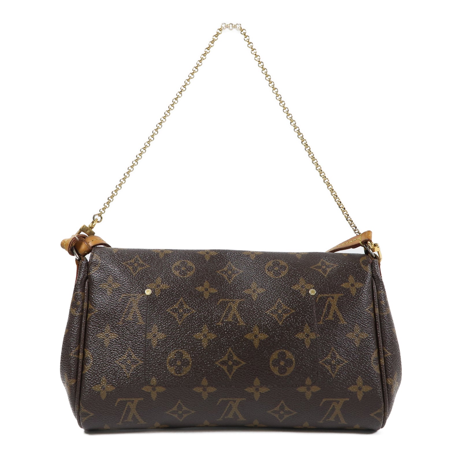 LOUIS VUITTON Monogram Favorite MM金扣手挽肩背兩用袋啡色