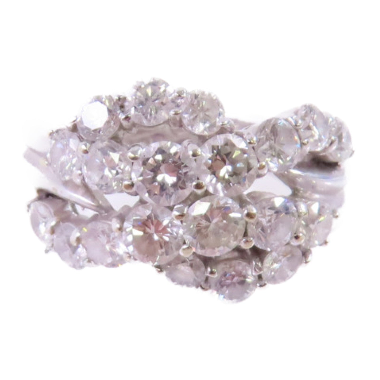 JEWELRY (PRICE DOWN) Diamond Ring US#3.75 18K White Gold