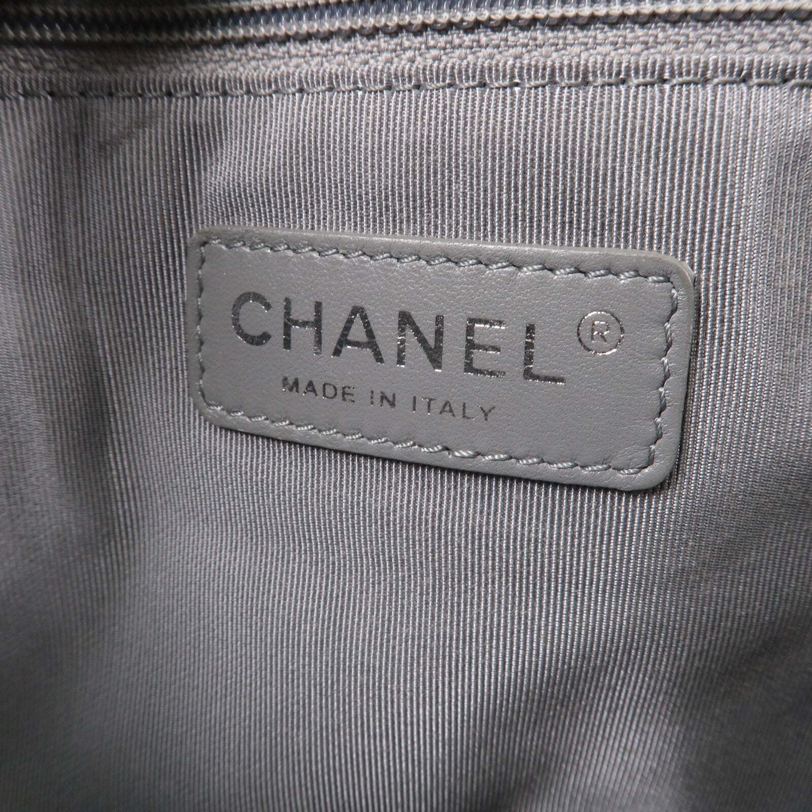 CHANEL 牛皮皮革French Riviera Flap鏈帶肩背袋