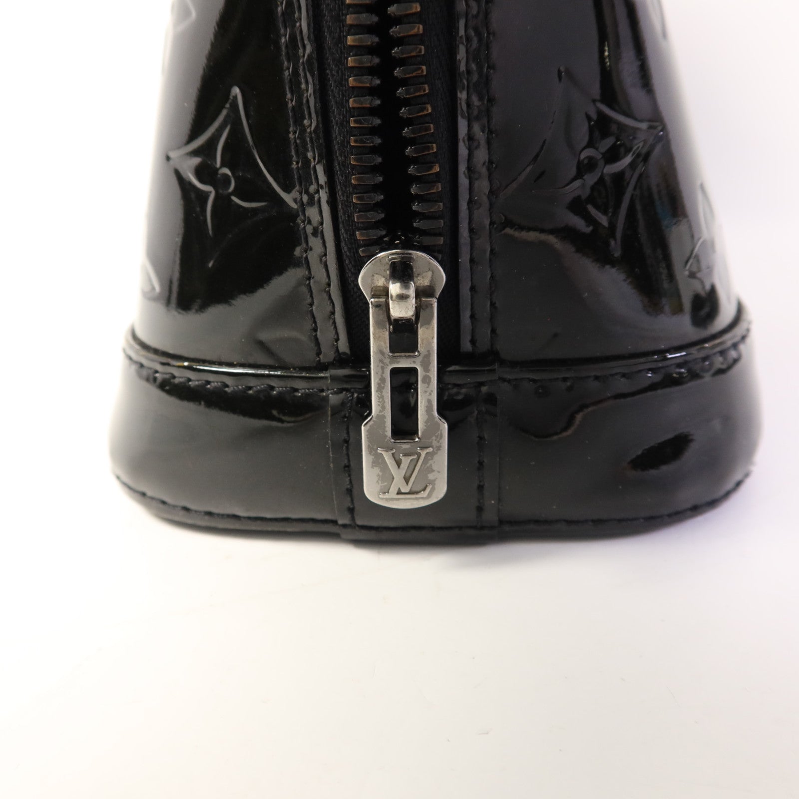 LOUIS VUITTON Vernis Alma BB銀扣手挽肩背兩用袋