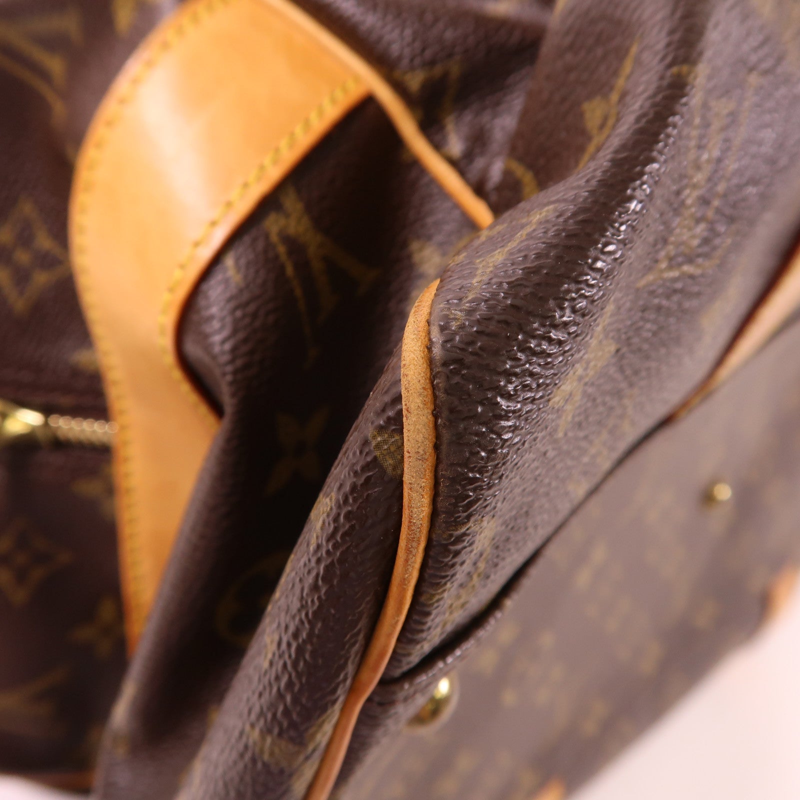 LOUIS VUITTON Monogram Carryall金扣手挽袋